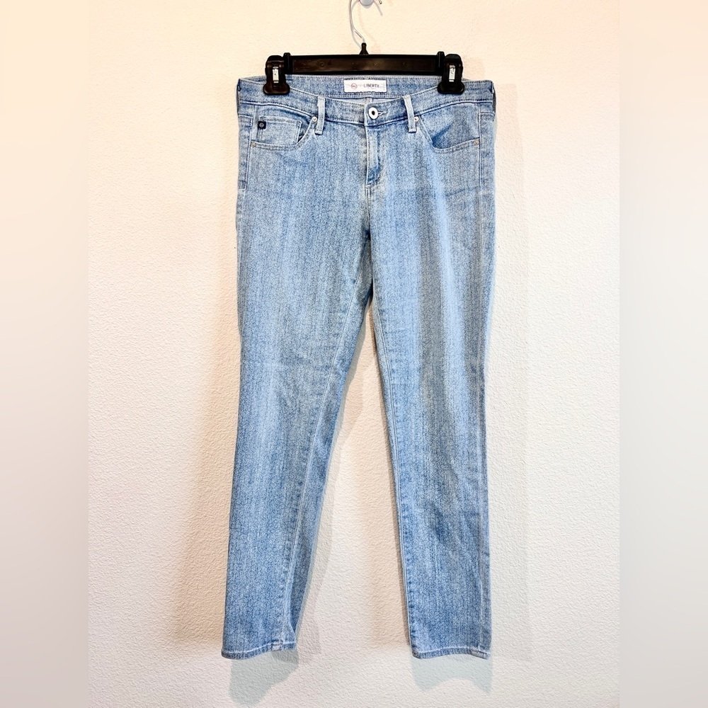 AG Adriano Goldschmied x Liberty Light Wash Skinny Jeans 27R Made in USA